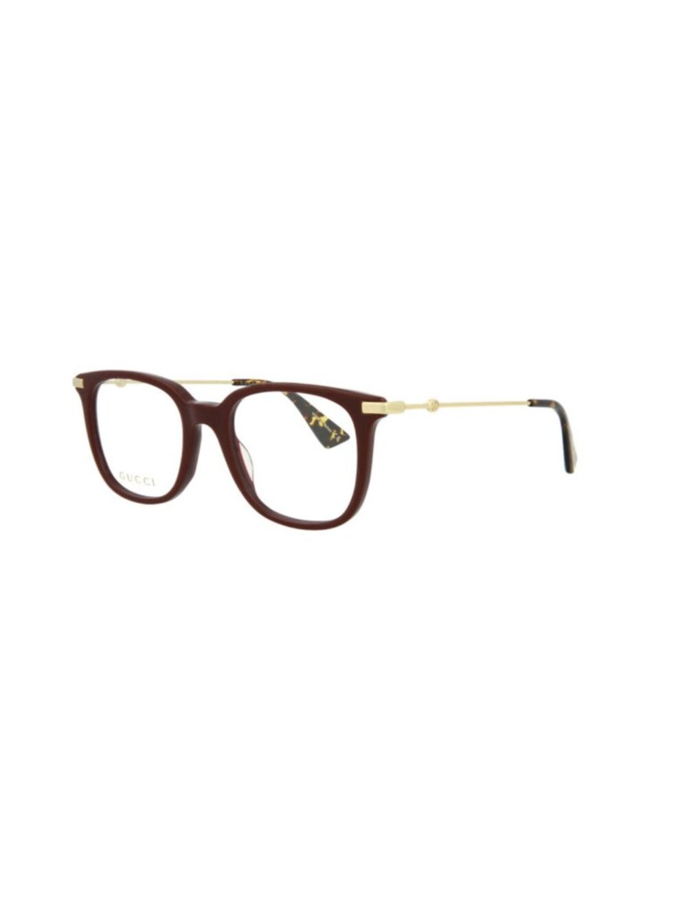 Gucci Eyeglasses Frames GG0110O 006 49 -19-145 Burgundy Gold Made in Japan